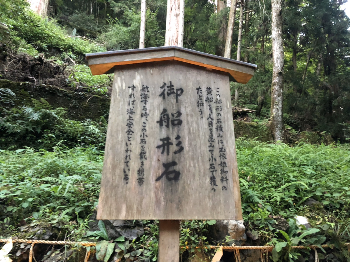 御船形石の案内