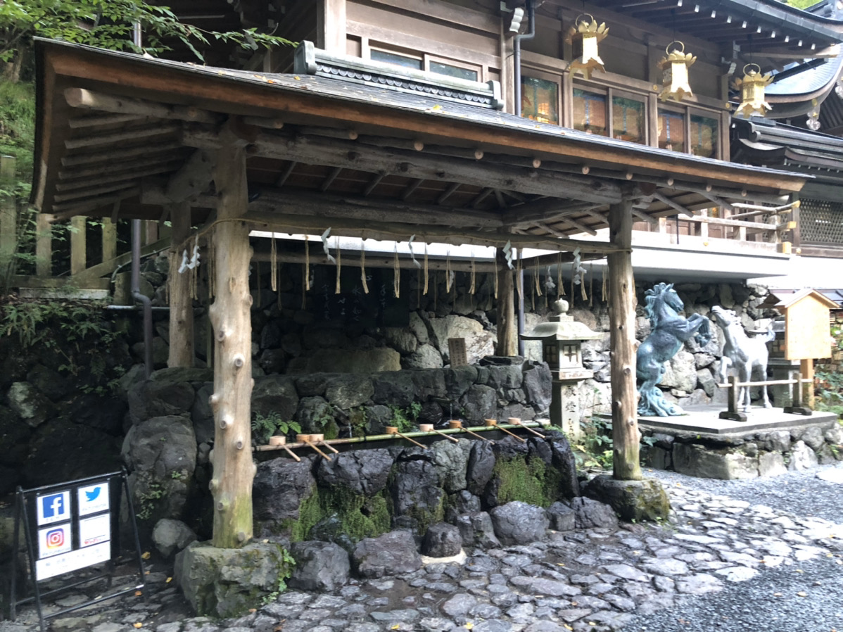 貴船神社の手水舎