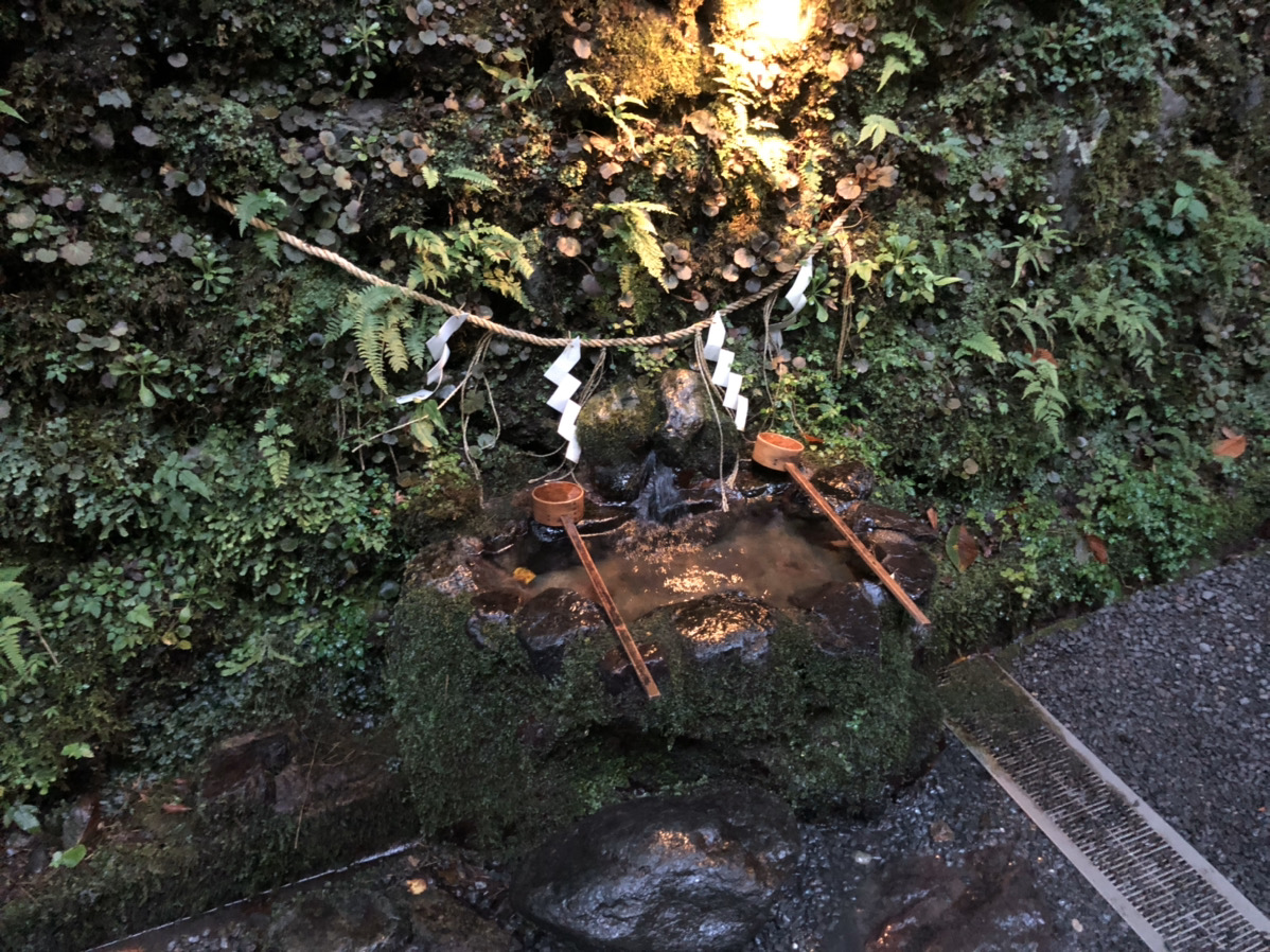 貴船神社奥宮の手水舎