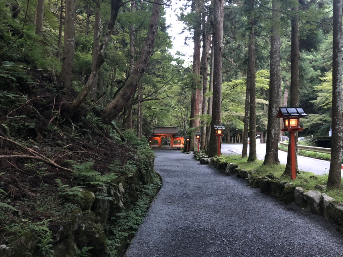 貴船神社 奥宮前の道