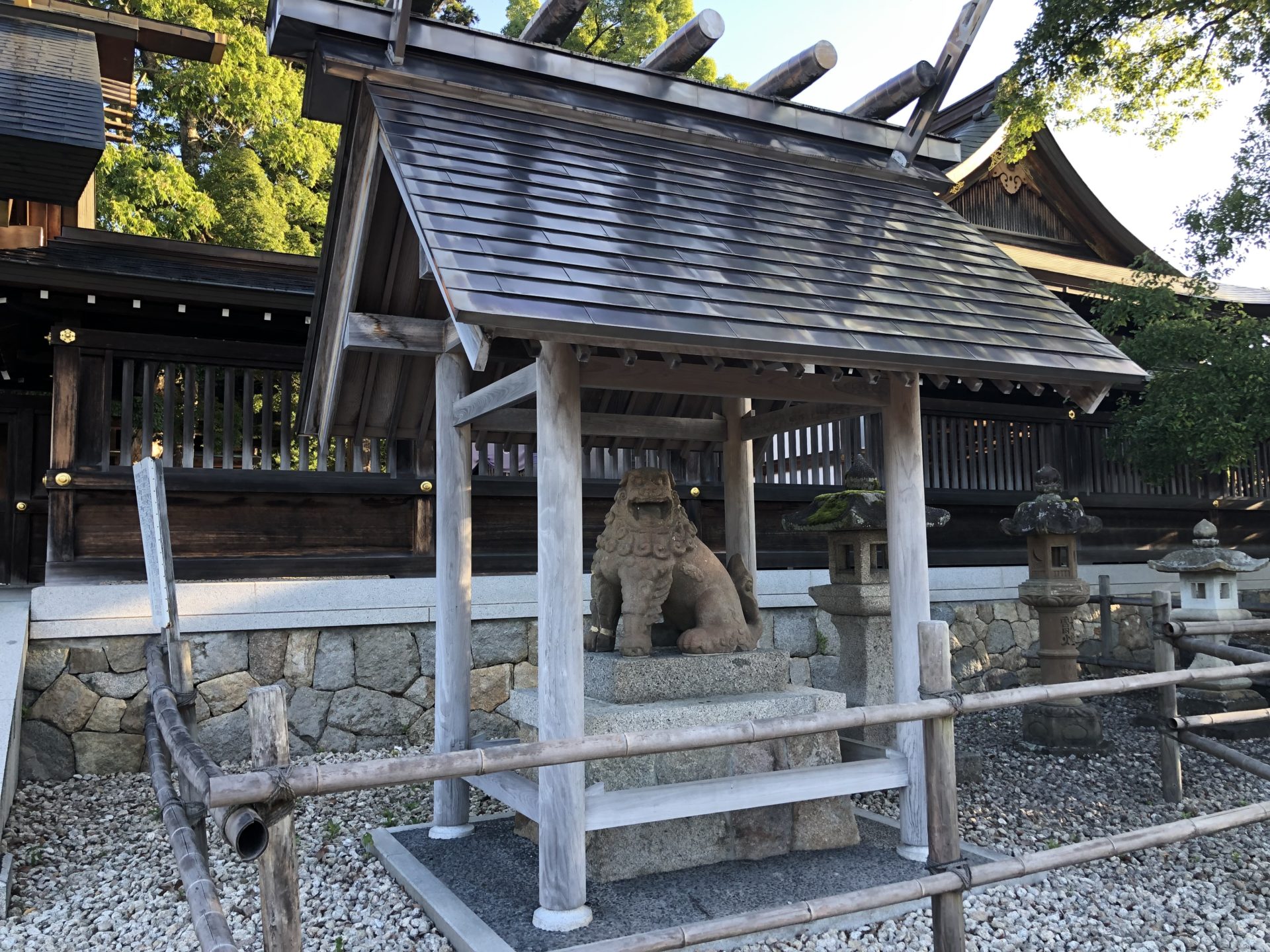 籠神社の狛犬 阿像