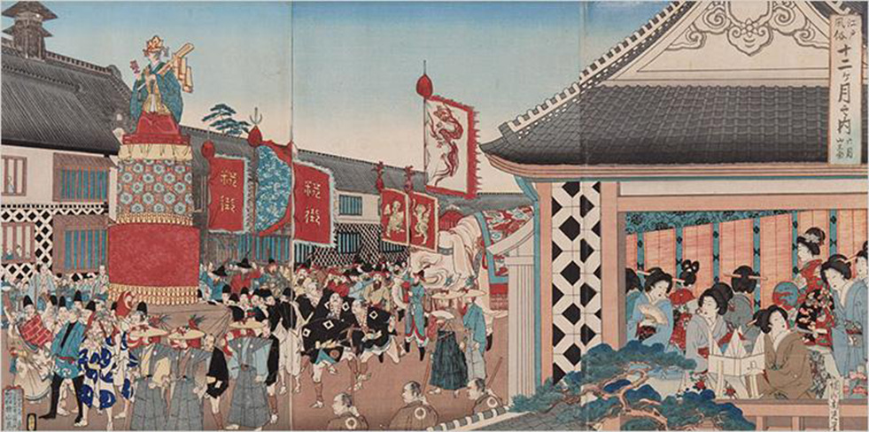 ~江戸風俗十二ヶ月之内 六月 山王祭~ 宝物殿蔵