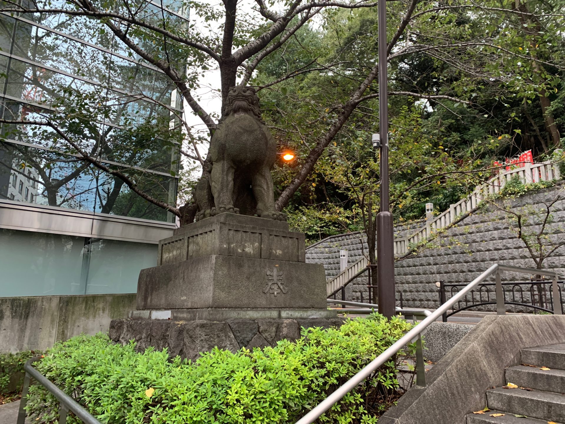日枝神社の狛犬 吽像