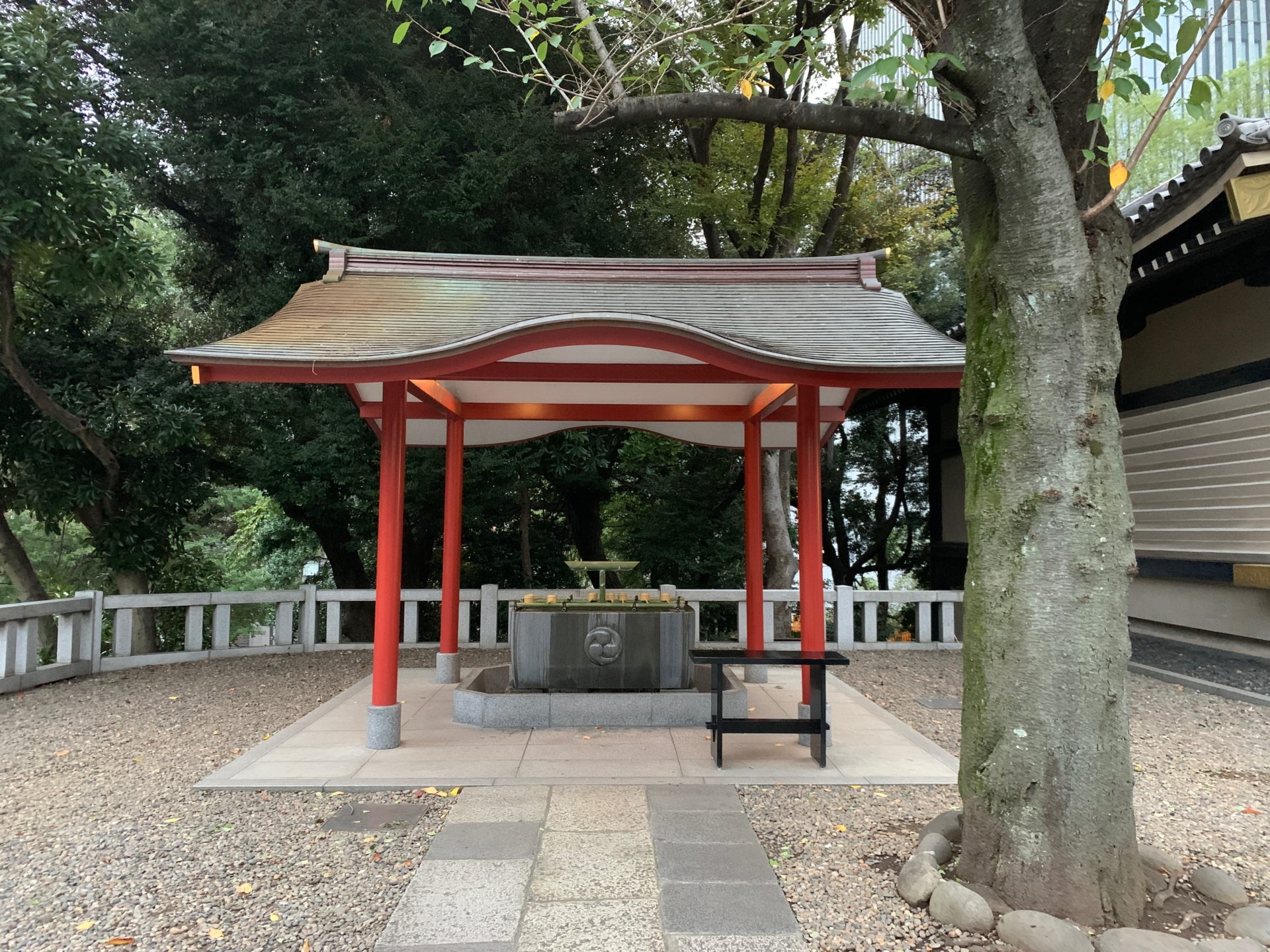 日枝神社の手水舎
