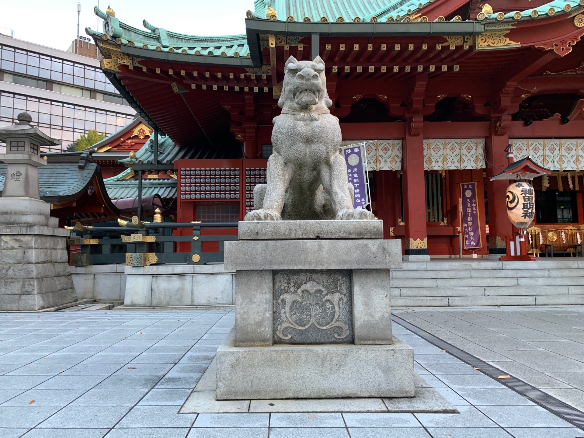 神田明神の狛犬(吽形)