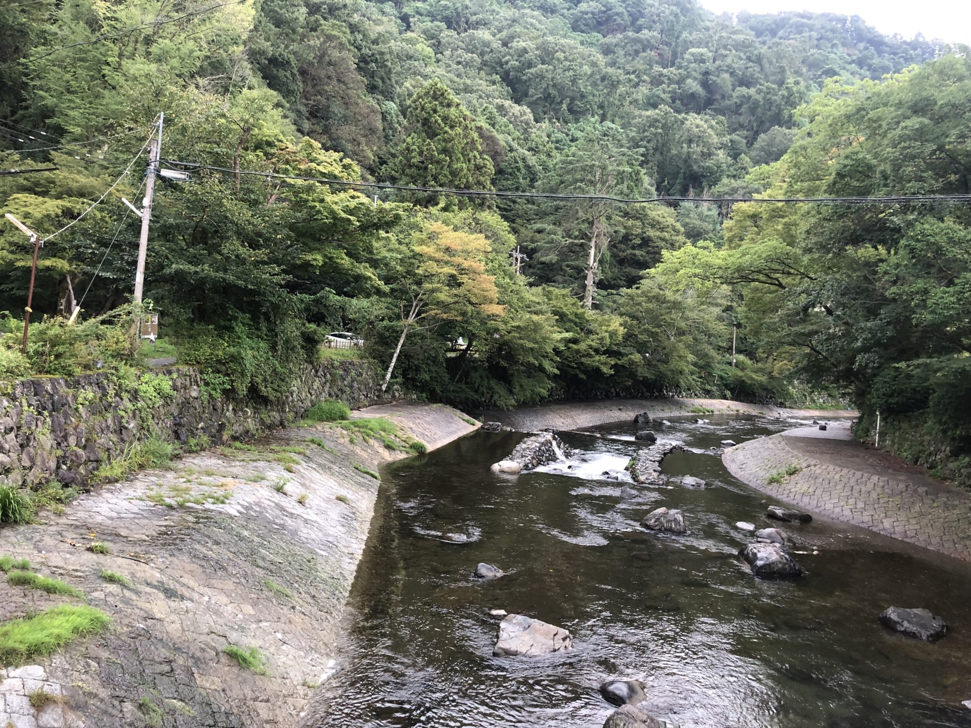 高野川の橋からの景色